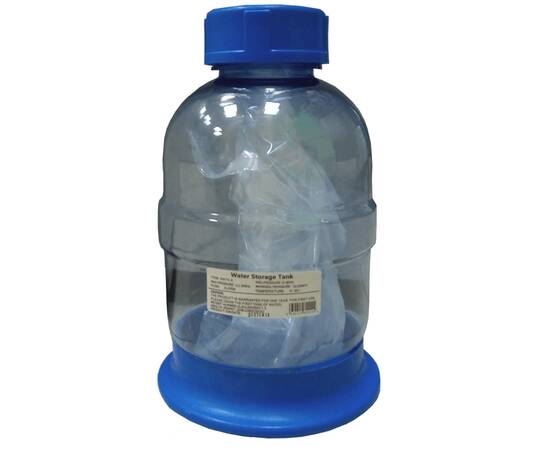 Накопительный бак пластиковый прозрачный, объем 1,5 гал