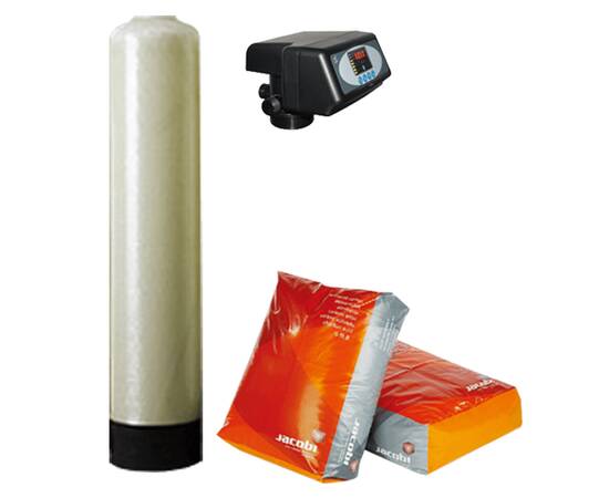 Блоки - комплекты фильтрации и осветления воды с клапаном - автоматом производительностью 1 куб/чаc, 1,5 куб/час